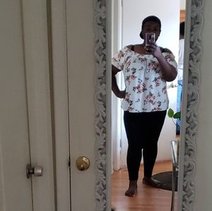 Floral off shoulder top